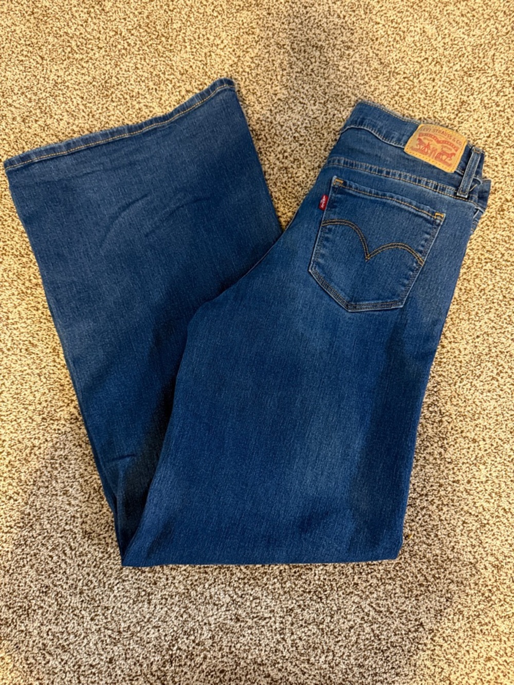 Levi's Women's Dark Blue Wide Leg Jeans